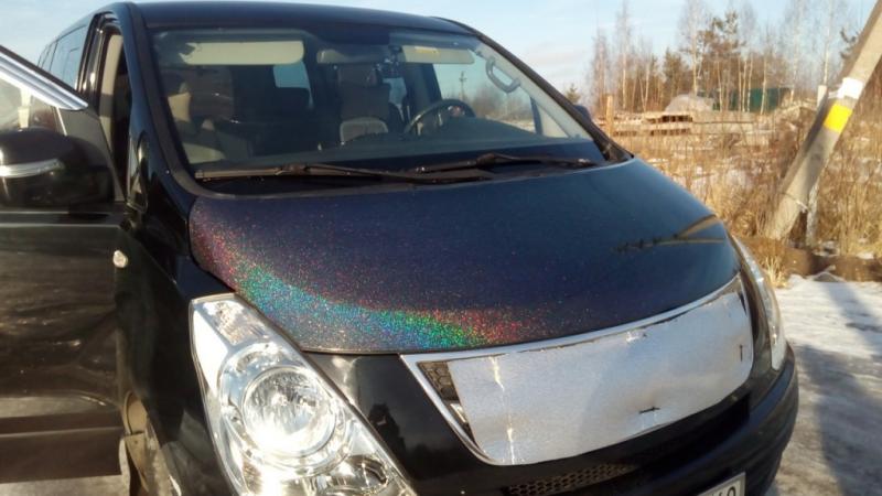 Покраска автомобиля с использованием глиттера